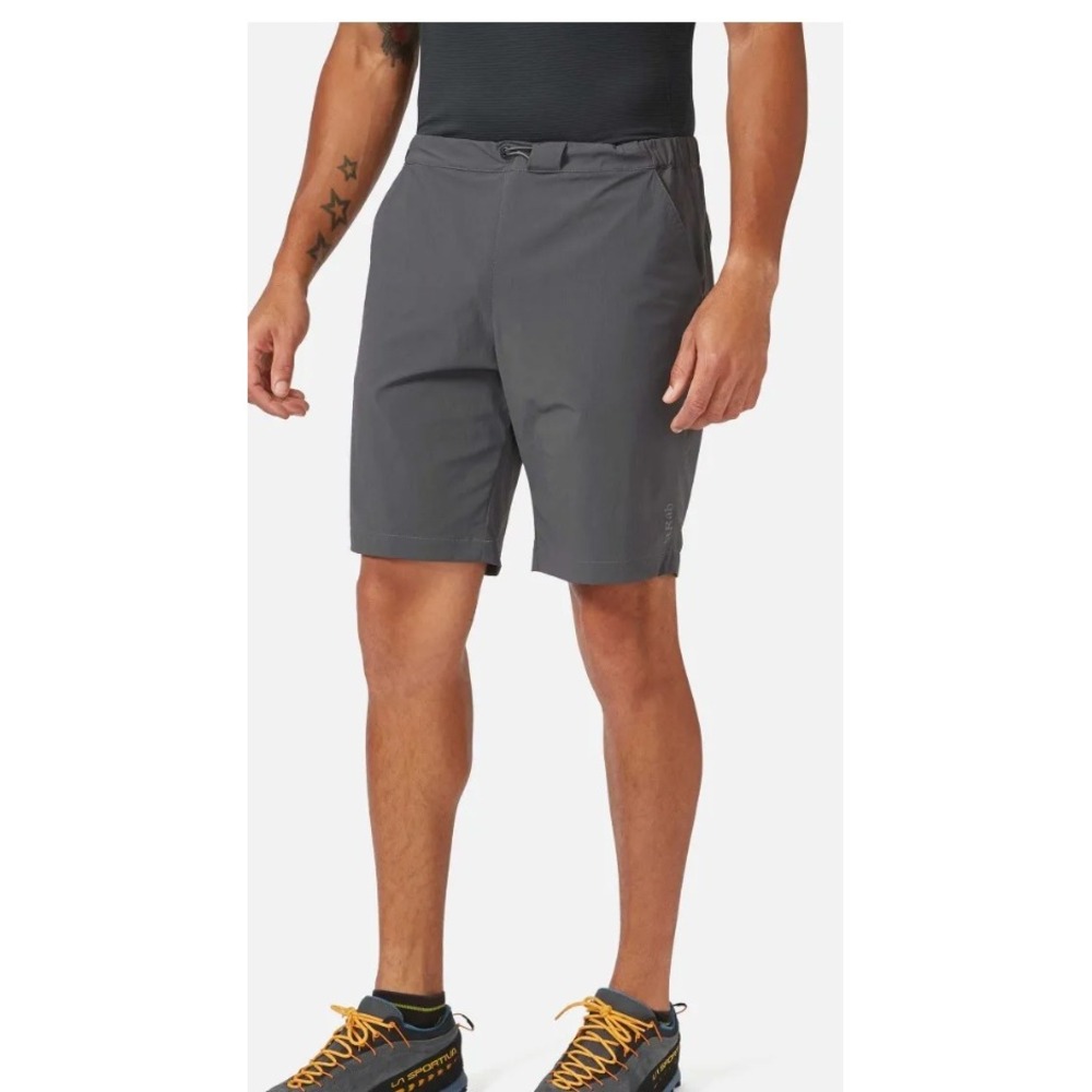 Rab Momentum Shorts Graphene Gray Hiking‎ Travel Lightweight Running XL/36  NEW